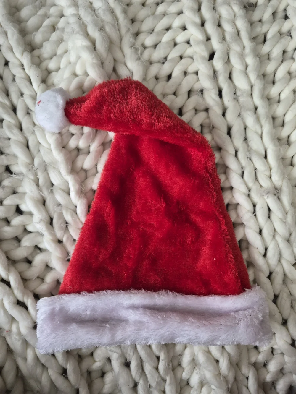 Red Faux Fur Santa Hat
